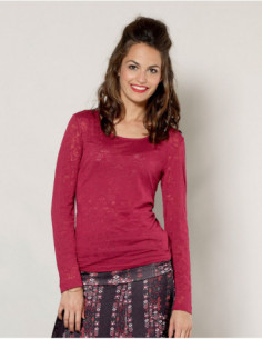 Knitted Burn-Out Tee-shirt