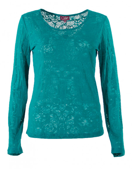 Knitted Burn-Out Tee-shirt