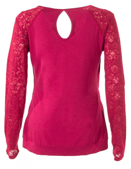 Wrap-over effect tee-shirt