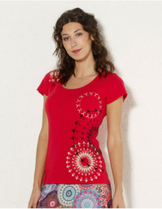 Tee-shirt femme ethnique