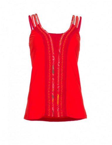 Basic tank top with double straps