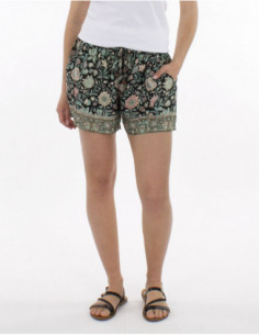 short d'été léger imprimé et coloré