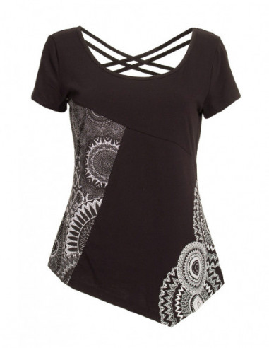 Women's top circular prints