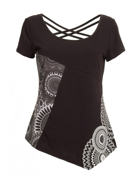 Top femme impressions circulaires