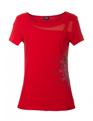 tee shirt femme original rouge