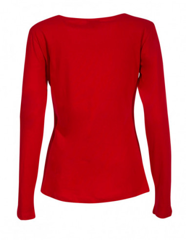 Tee shirt rouge basique hiver femme coloré