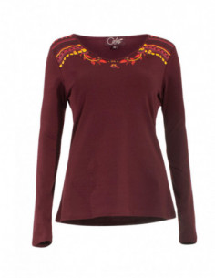 Tee-shirt coton imprimé coloré  manches longues 2