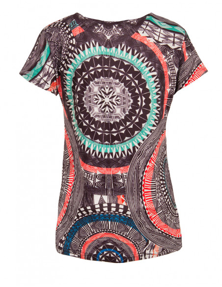 Tee shirt ethnique imprimé mandala