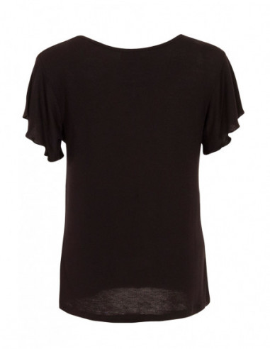 Tee-shirt  léger manche courte motif coloré noir dos