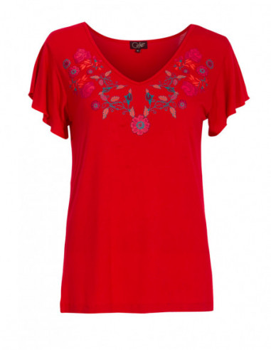 Tee-shirt classique léger manche courte motif coloré
