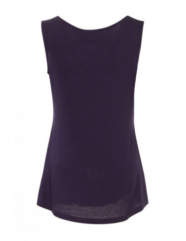Black navy blue tank top with embroidered chest