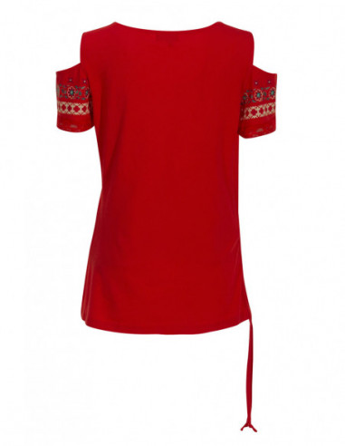 Women's cotton and lace t-shirt