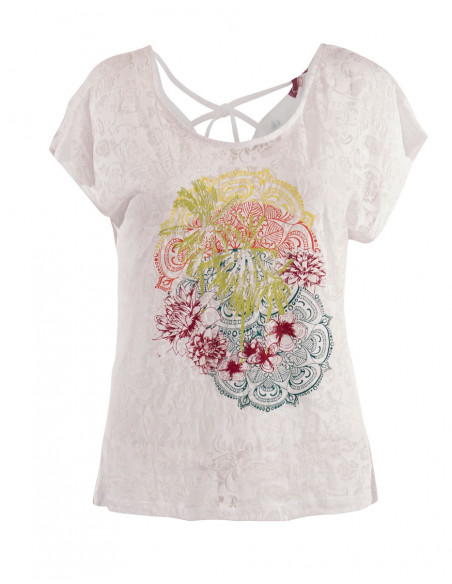 Womant burn-out t-shirt for summer