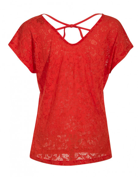 Womant burn-out t-shirt for summer