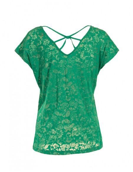 Womant burn-out t-shirt for summer