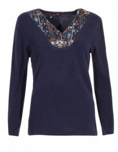 Pull manche longue col V motifs amérindiens 2