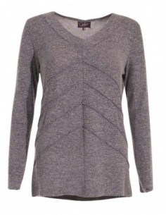 Fine knit t-shirt with long... 2