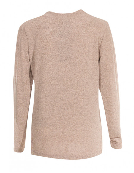 Basic long sleeve knit T-shirt