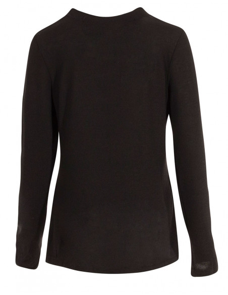 Basic long sleeve knit T-shirt