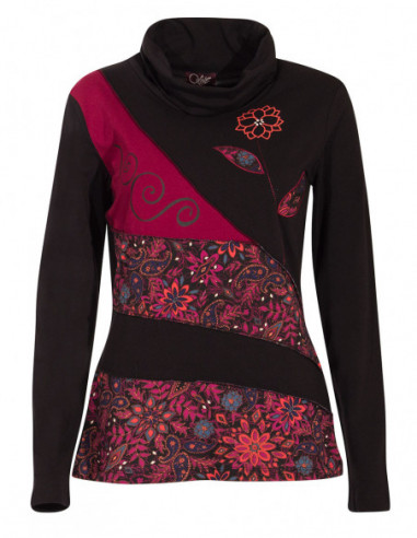 T-shirt manches longues baba cool pour l'hiver noir