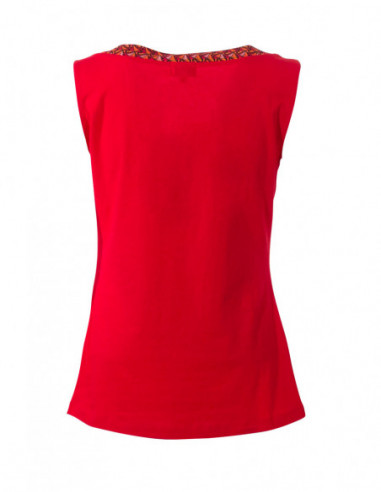 Débardeur rouge pour femme dos uni original