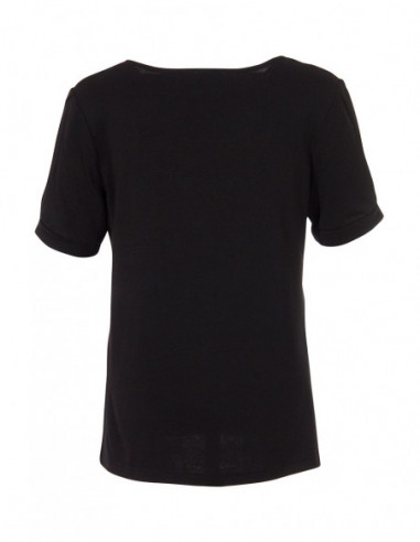 Tee-shirt ample noir pour femme
dos uni