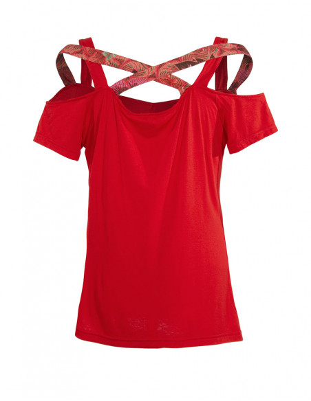 Original and colourful cross back Tshirt