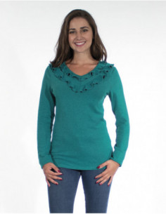 pull manches longues volant bohème 2