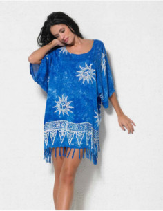 Rayon tunic with fringes 2