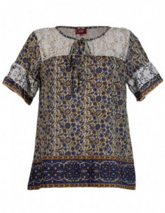 Wide tunic with floral print 2