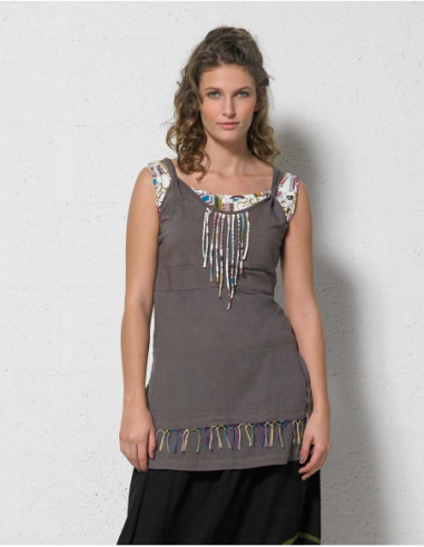 Knitted 97% cotton 3% elastane tunic