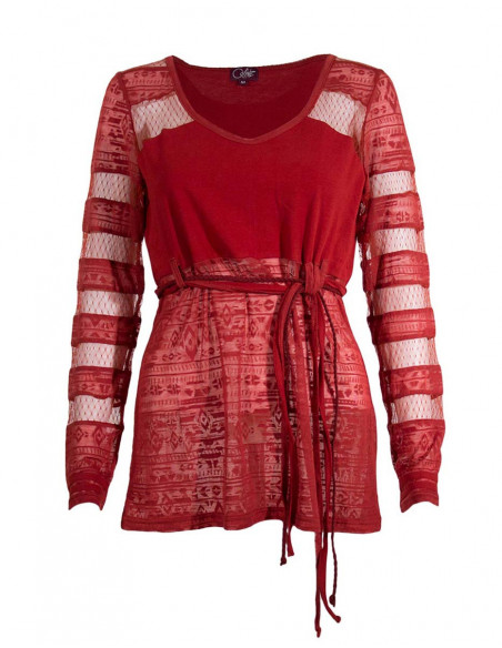 Knitted 60% cotton 40% polyester tunic