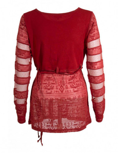 Knitted 60% cotton 40% polyester tunic