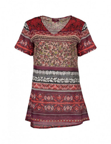 Short Sleeve Tunic Indi print