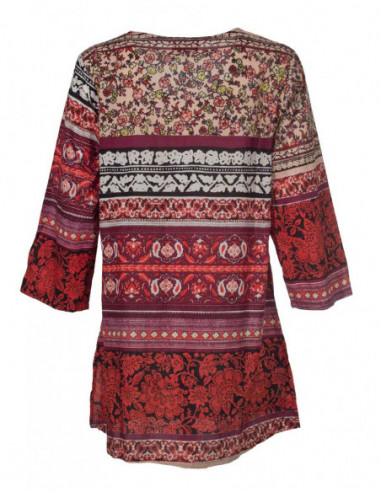 Short Sleeve Tunic with Indi print