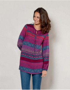 Wide ethnic tunic