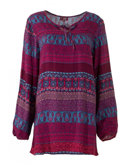 Wide ethnic tunic