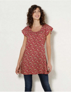 Tunic with small flowers