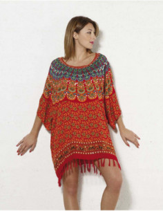 African colored women's tunic