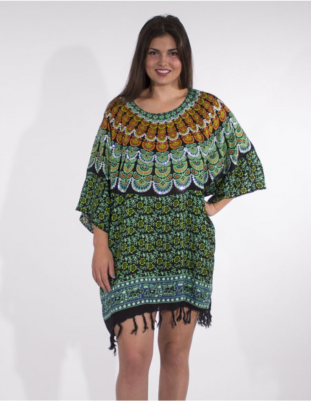 Tunique de plage boho color e