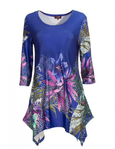 Colorful tropical tunic