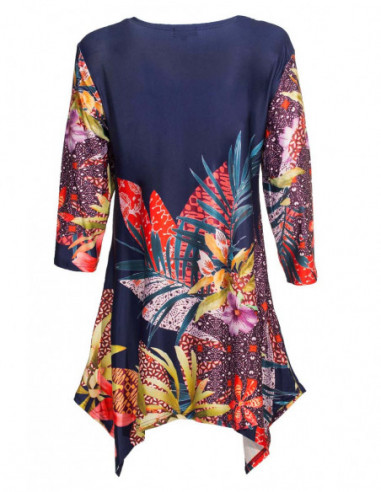 Colorful tropical tunic
