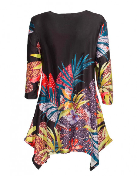Colorful tropical tunic