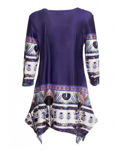 tunique originale scintillante bleue