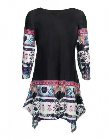 tunique originale scintillante noire