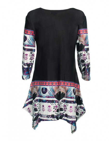 Chic and colorful woman