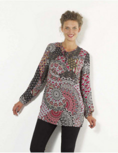 Pure viscose ethnic tunic