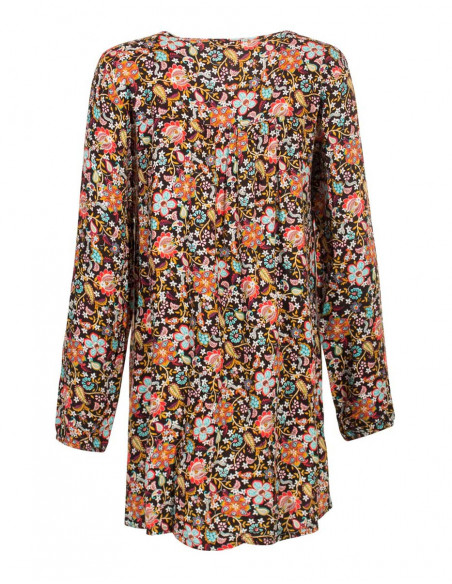 Loose tunic with flowers