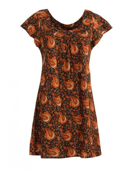 Stylish indie tunic with small sleeves