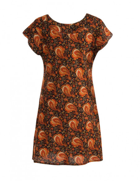 Stylish indie tunic with small sleeves